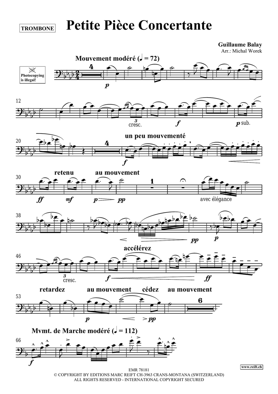 Petite Pièce Concertante Petite Pièce Concertante Piano Accompaniment scores gallery preview page 3