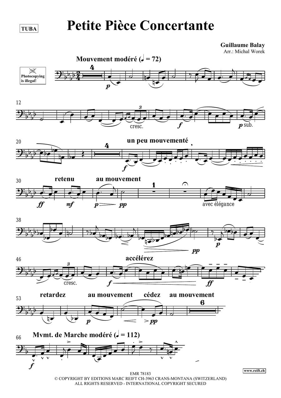 Petite Pièce Concertante Petite Pièce Concertante Tuba scores gallery preview page 3