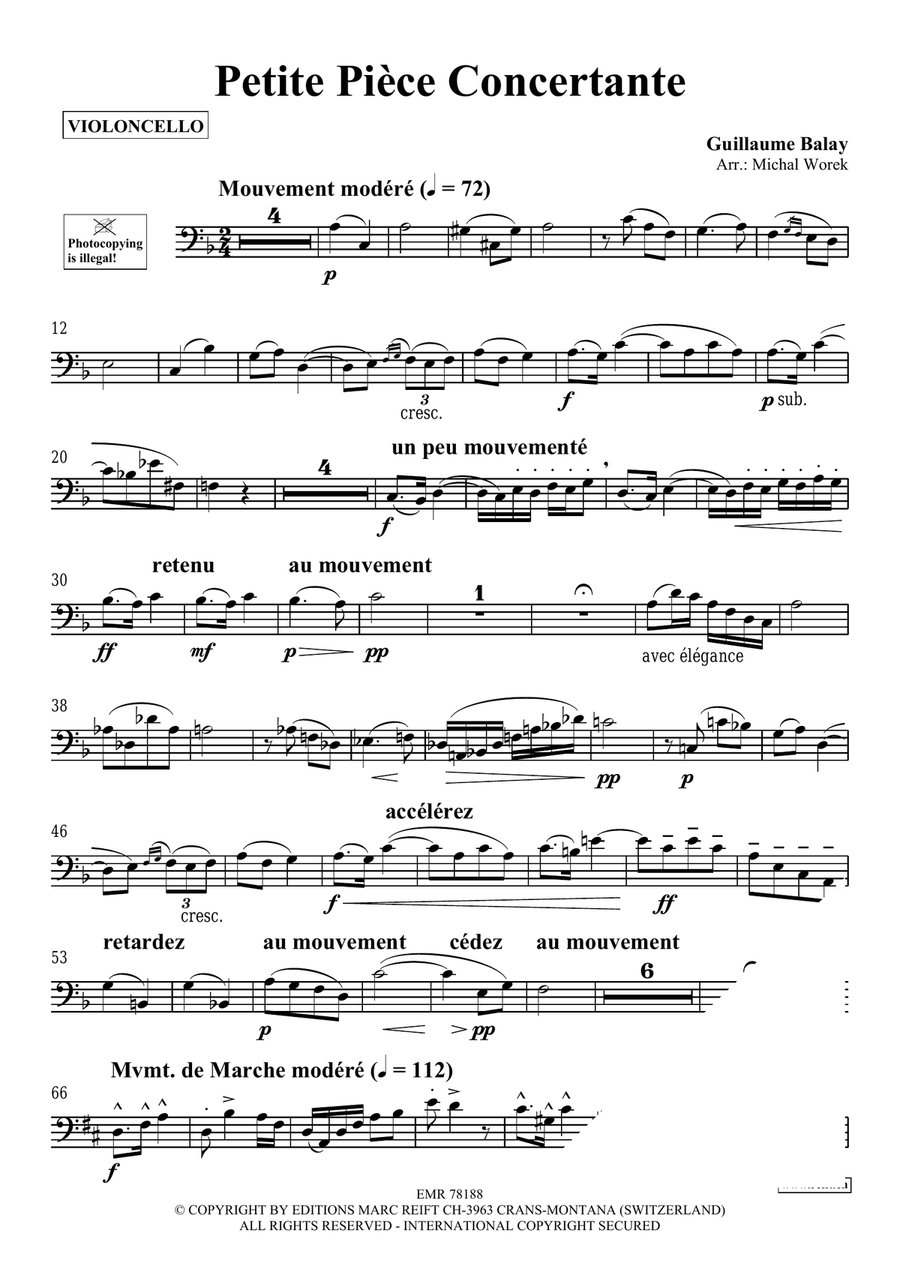 Petite Pièce Concertante Petite Pièce Concertante Piano Accompaniment scores gallery preview page 3