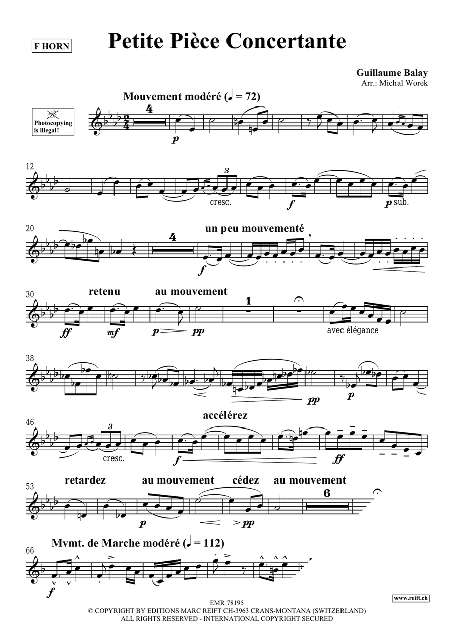 Petite Pièce Concertante Petite Pièce Concertante Horn scores gallery preview page 3