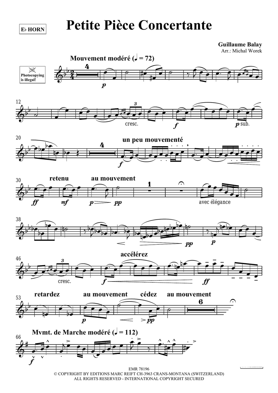 Petite Pièce Concertante Petite Pièce Concertante Horn scores gallery preview page 3