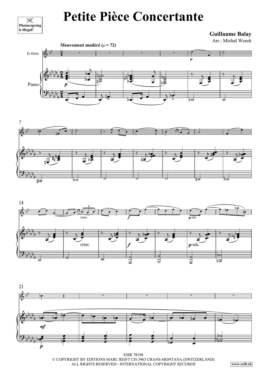 Petite Pièce Concertante Petite Pièce Concertante Horn scores gallery preview page 4