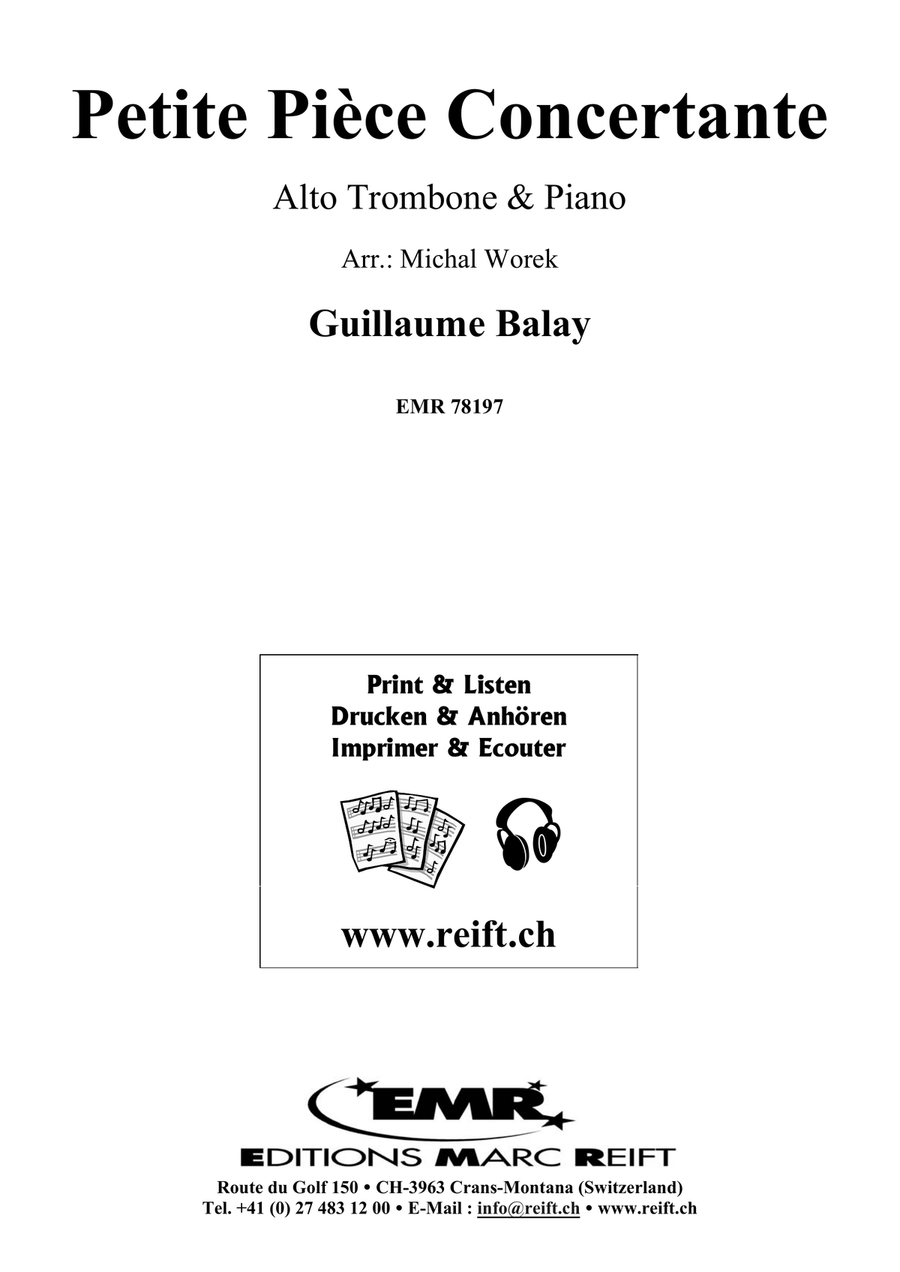 Petite Pièce Concertante Petite Pièce Concertante Piano Accompaniment scores gallery preview page 2