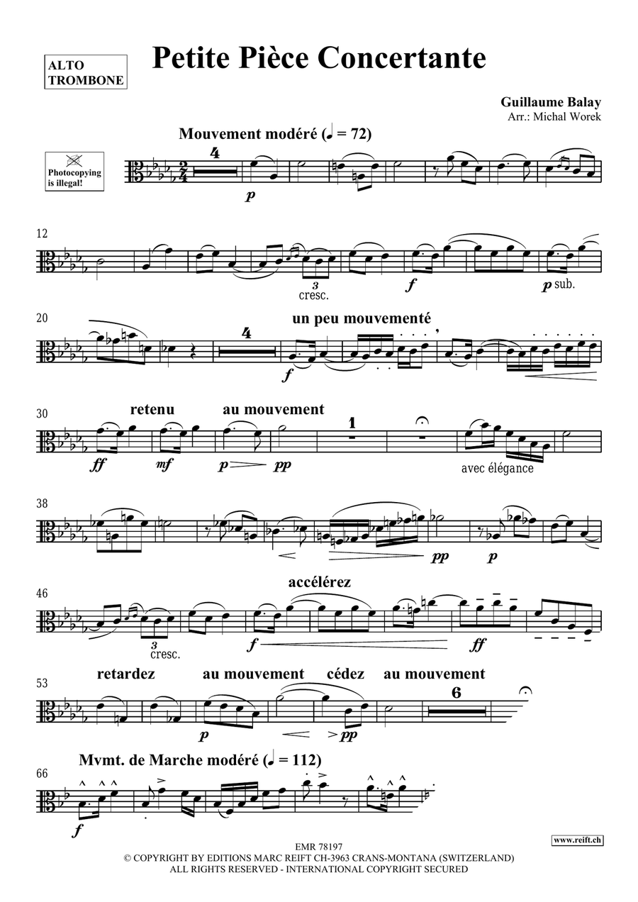Petite Pièce Concertante Petite Pièce Concertante Piano Accompaniment scores gallery preview page 3