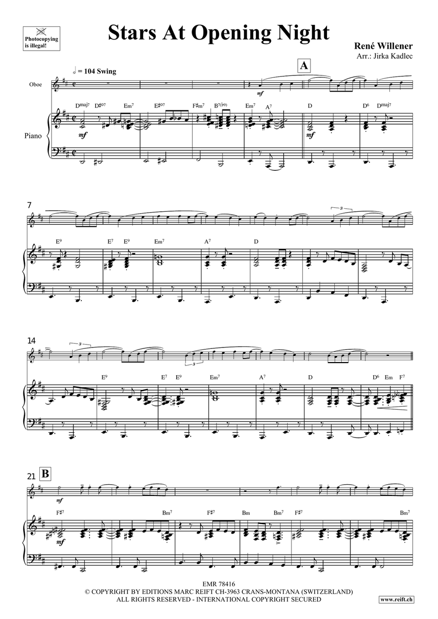 Stars At Opening Night Stars At Opening Night Piano Accompaniment scores gallery preview page 5