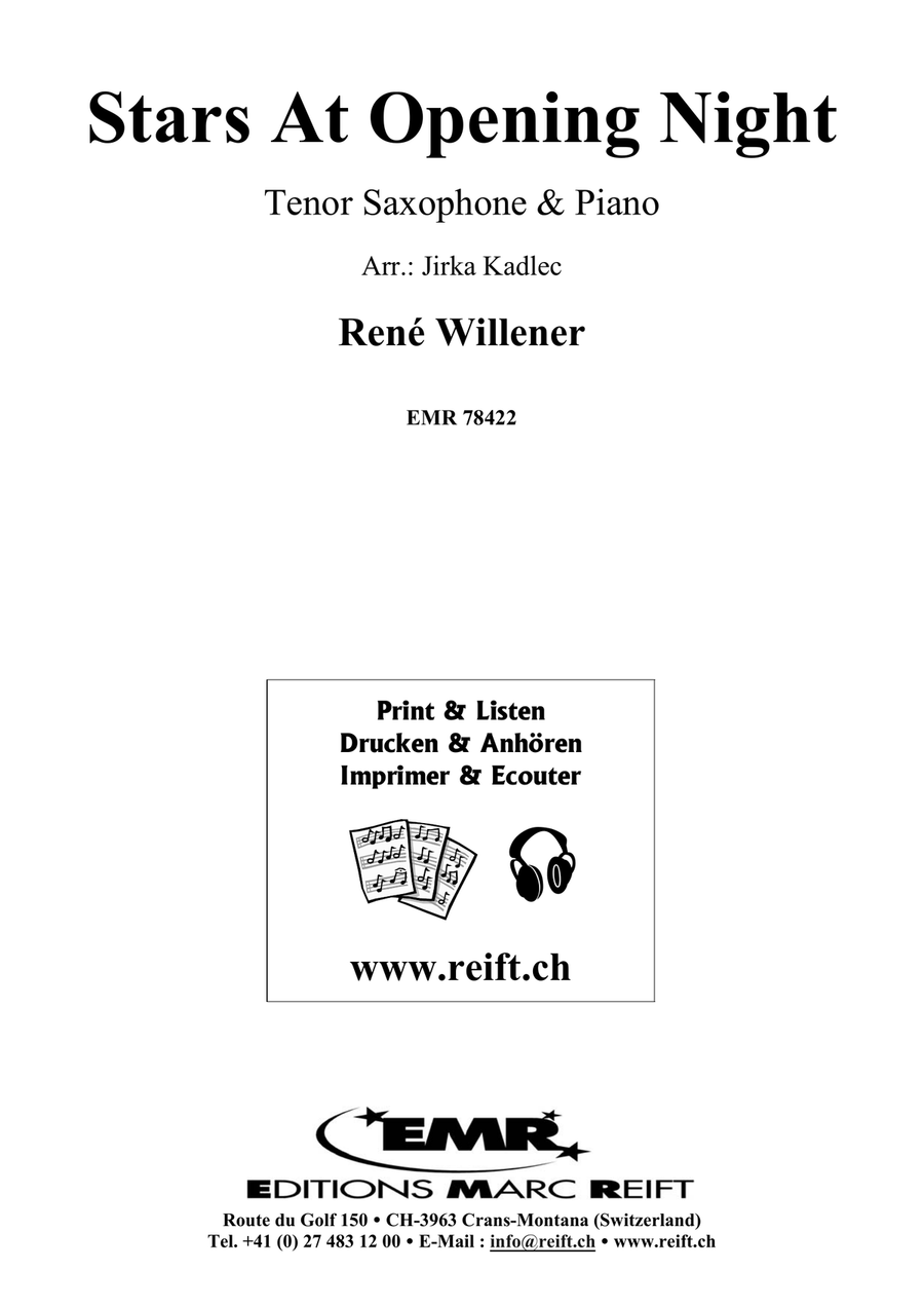 Stars At Opening Night Stars At Opening Night Tenor Saxophone scores gallery preview page 2
