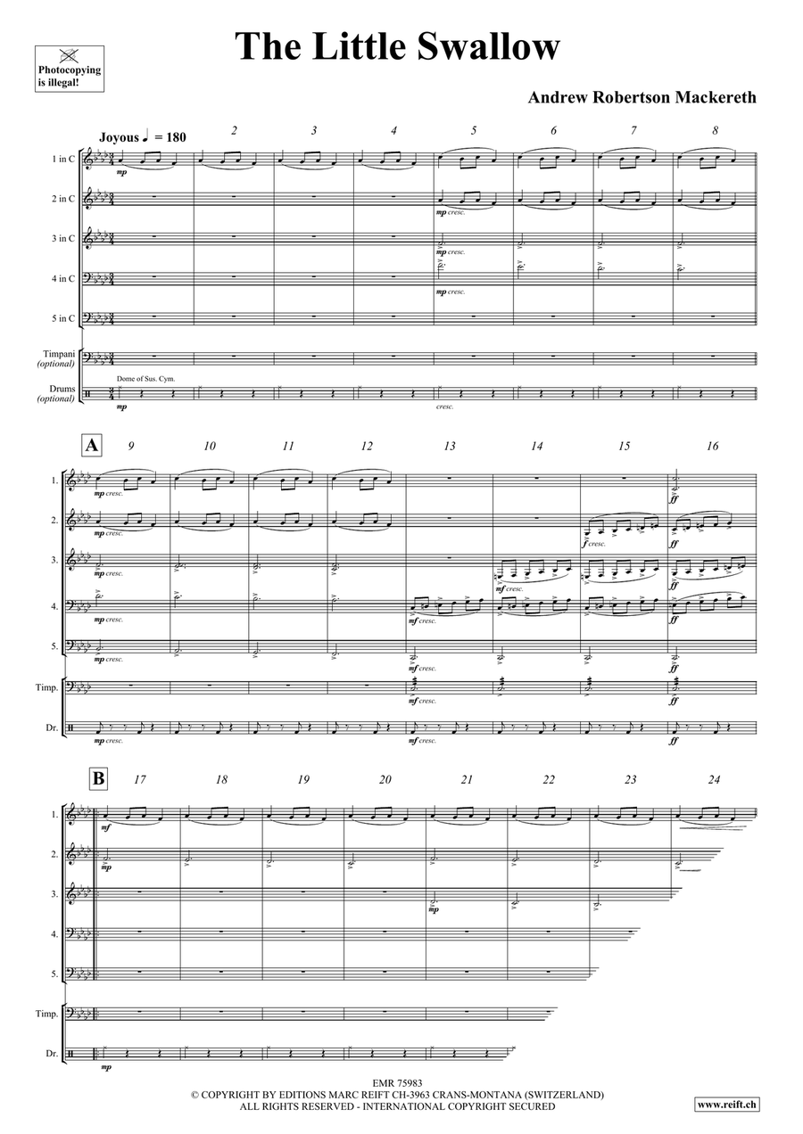 The Little Swallow The Little Swallow Score scores gallery preview page 4