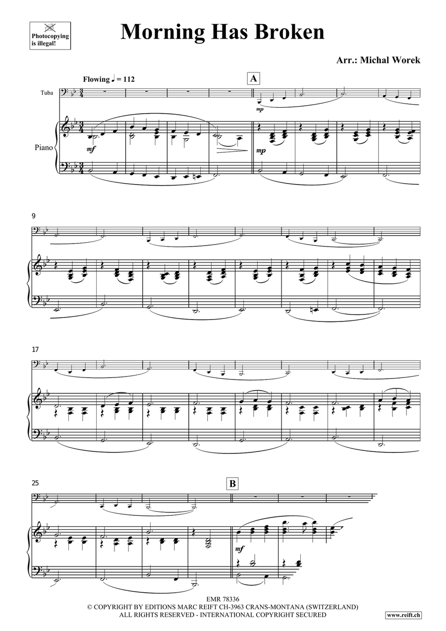 Morning Has Broken Morning Has Broken Tuba scores gallery preview page 3