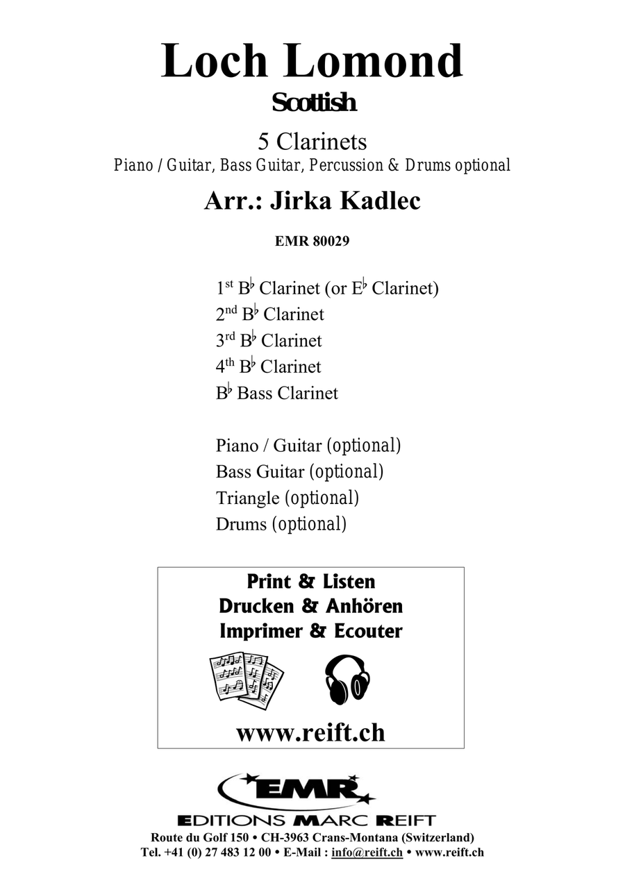 Loch Lomond Loch Lomond Clarinet Quintet scores gallery preview page 2