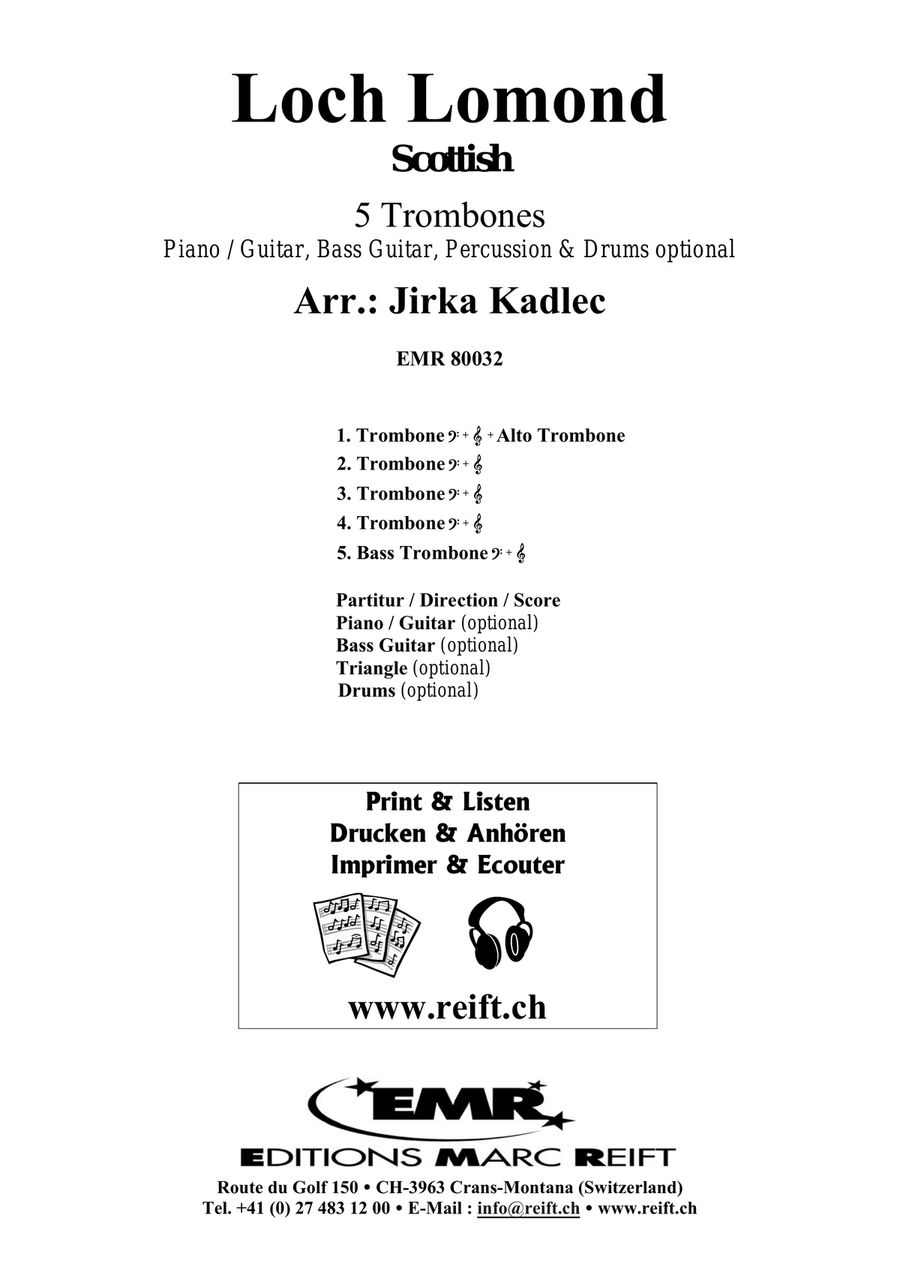 Loch Lomond Loch Lomond Trombone scores gallery preview page 2
