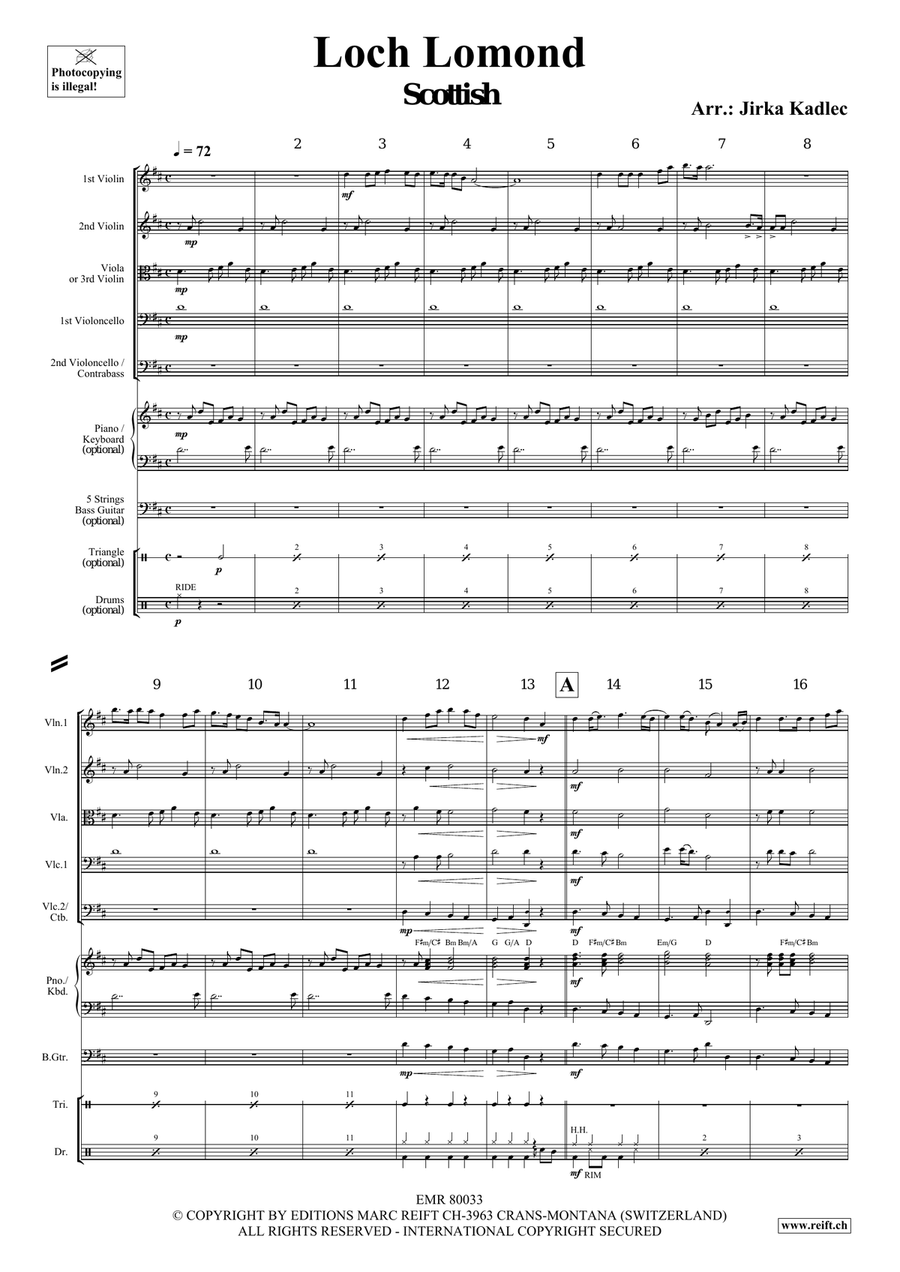 Loch Lomond Loch Lomond String Quintet scores gallery preview page 3