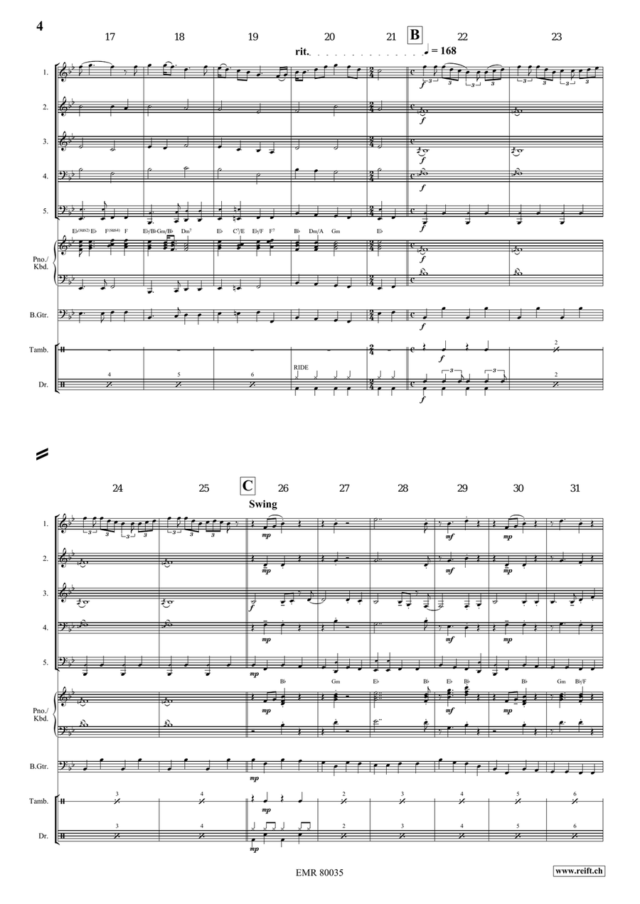 Loch Lomond Loch Lomond Woodwind Quintet scores gallery preview page 4
