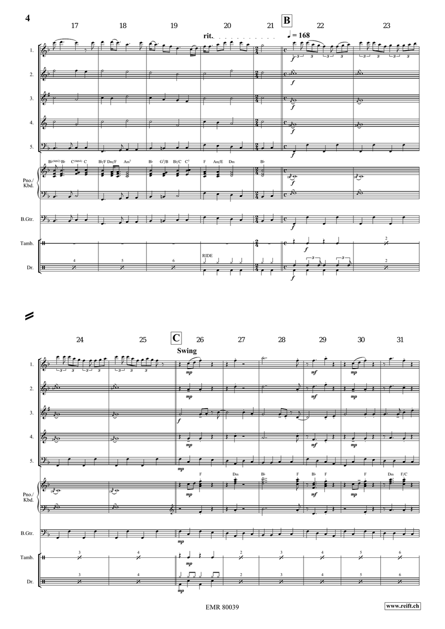 Loch Lomond Loch Lomond Woodwind Quintet scores gallery preview page 4