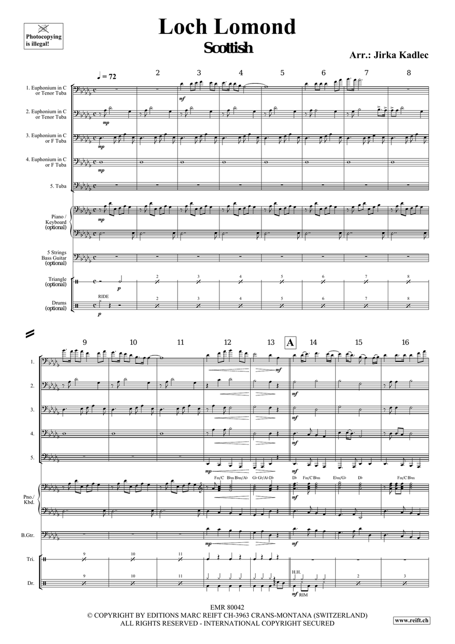 Loch Lomond Loch Lomond Tuba scores gallery preview page 3