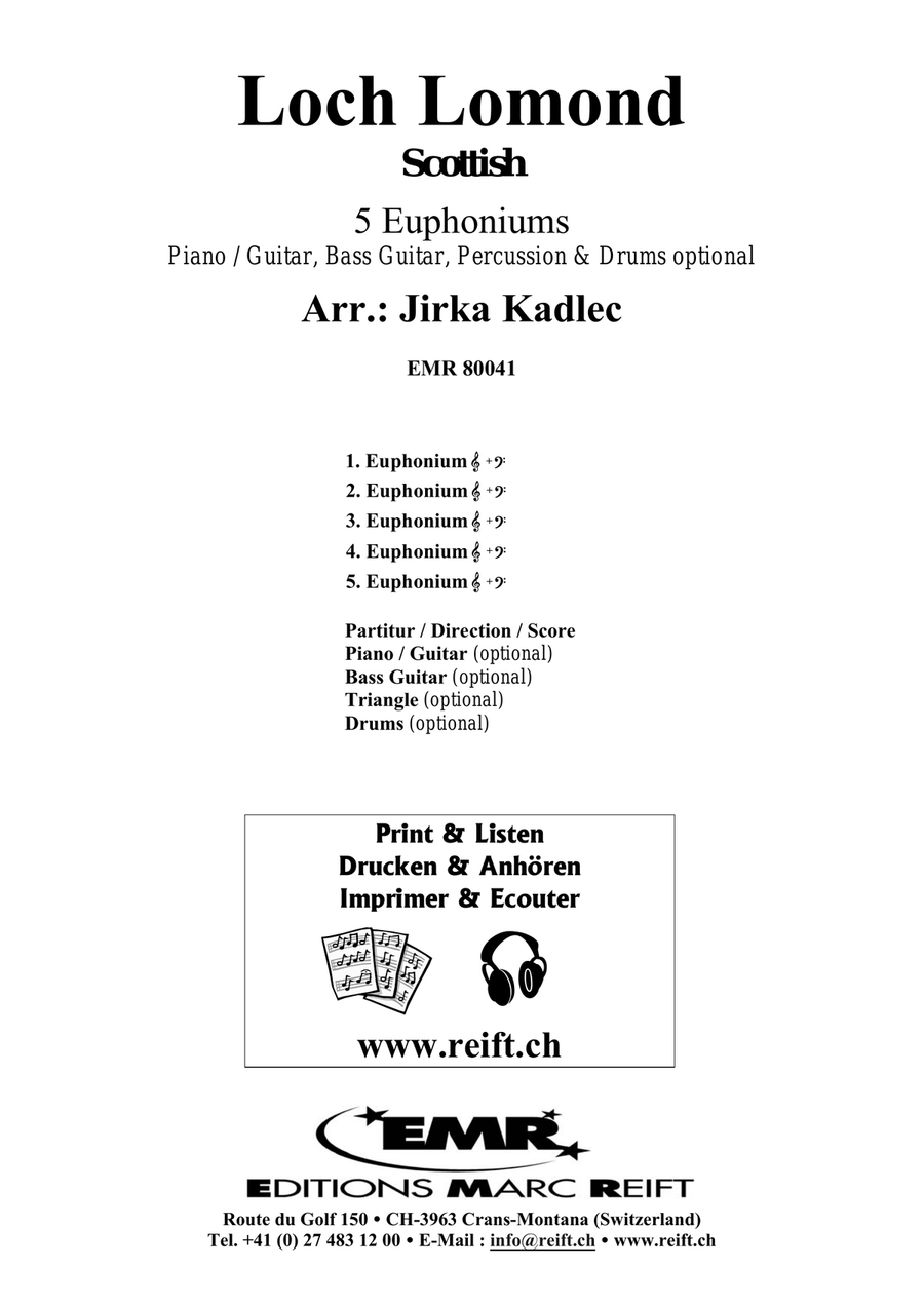 Loch Lomond Loch Lomond Euphonium Quintet scores gallery preview page 2