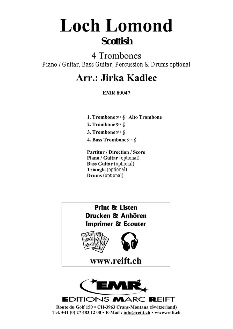 Loch Lomond Loch Lomond Trombone Quartet scores gallery preview page 2