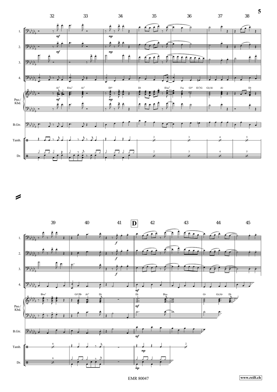 Loch Lomond Loch Lomond Trombone Quartet scores gallery preview page 5