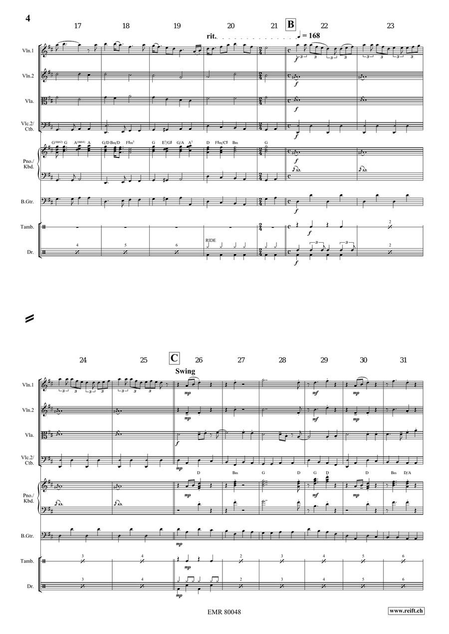Loch Lomond by Jirka Kadlec String Quartet - Sheet Music page 4