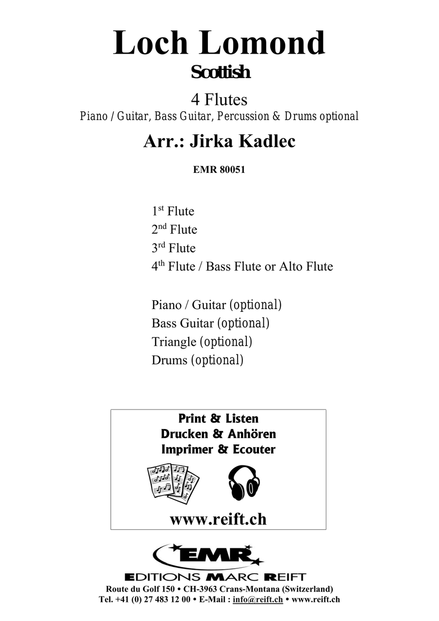 Loch Lomond Loch Lomond Flute Quartet scores gallery preview page 2