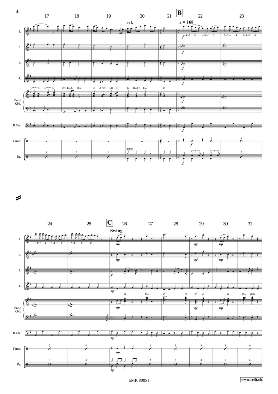 Loch Lomond Loch Lomond Flute Quartet scores gallery preview page 4