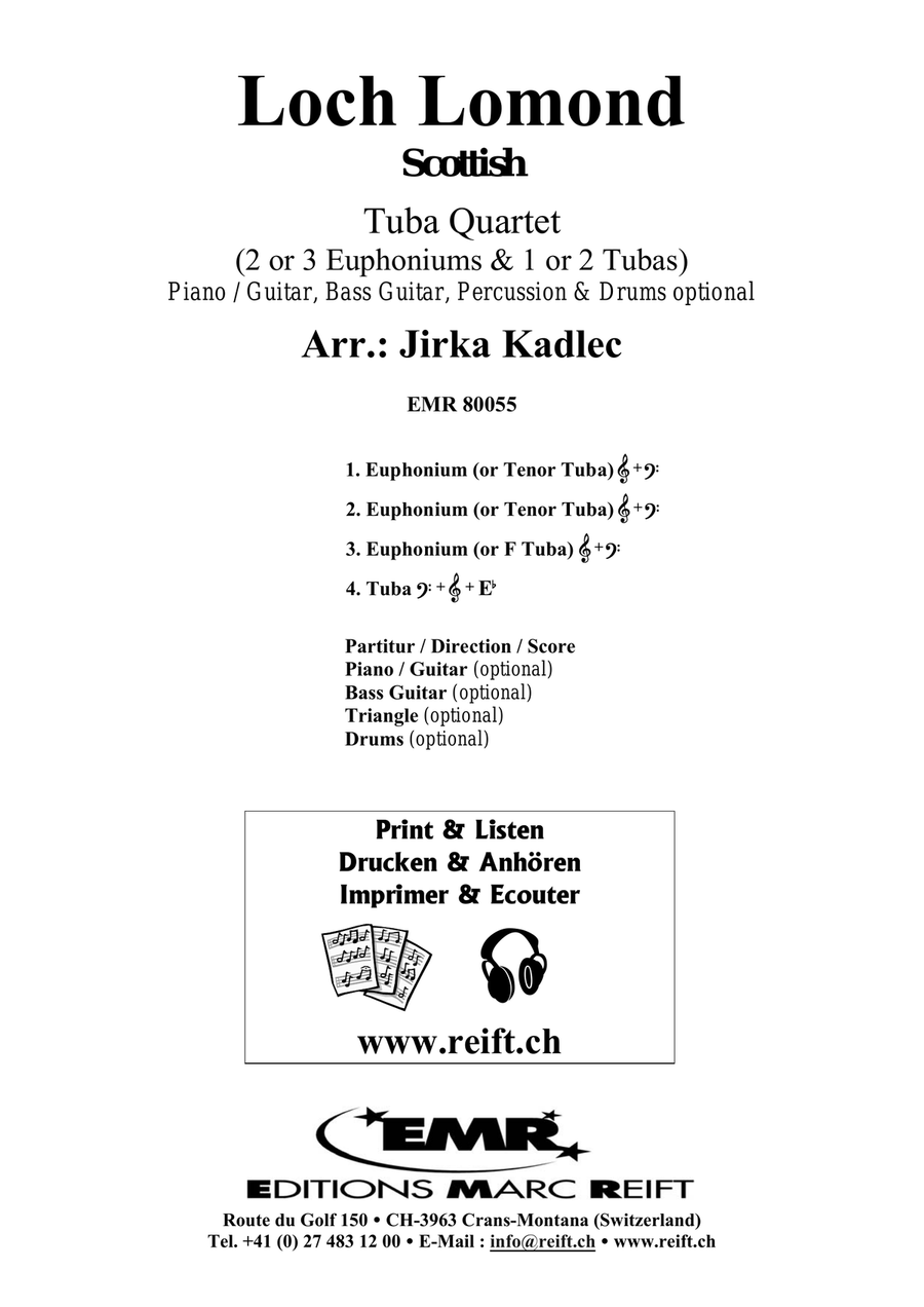 Loch Lomond Loch Lomond Tuba Quartet scores gallery preview page 2