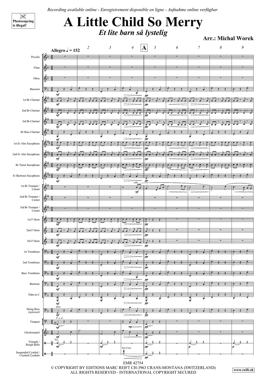 A Little Child So Merry A Little Child So Merry Concert Band scores gallery preview page 3