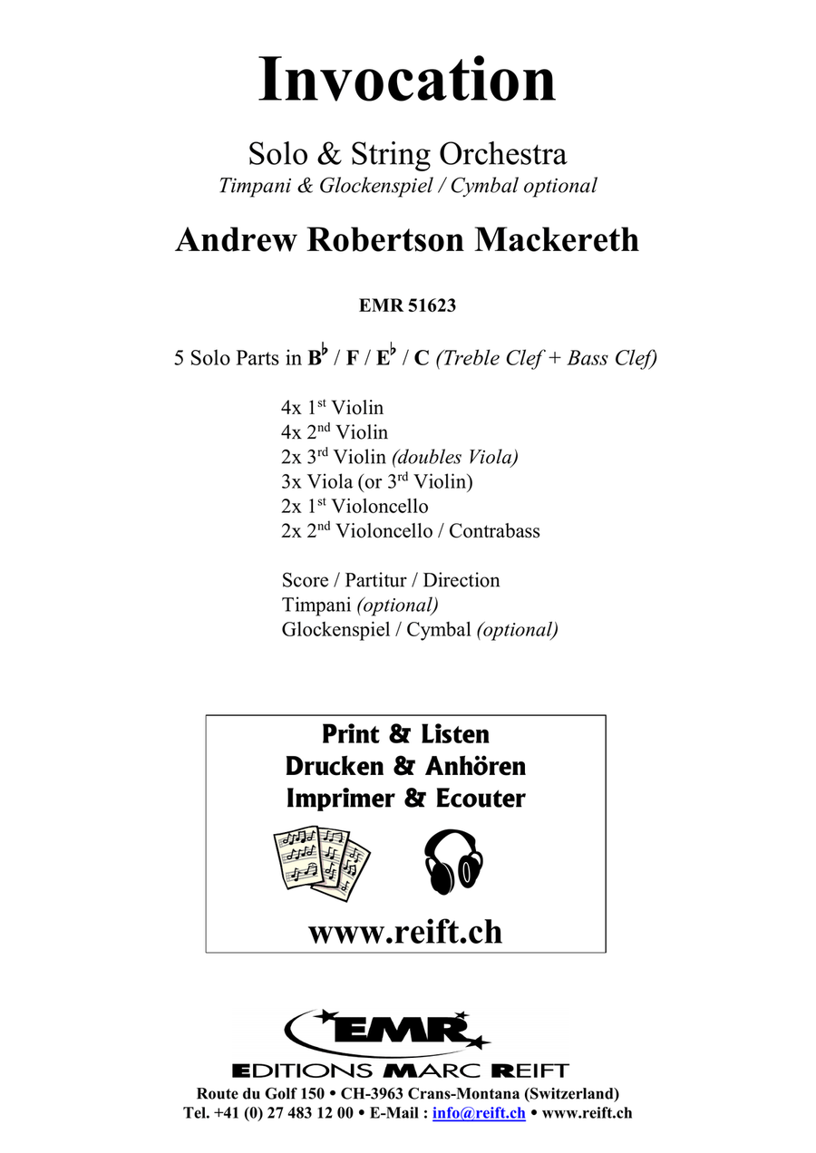 Invocation Invocation String Orchestra scores gallery preview page 2