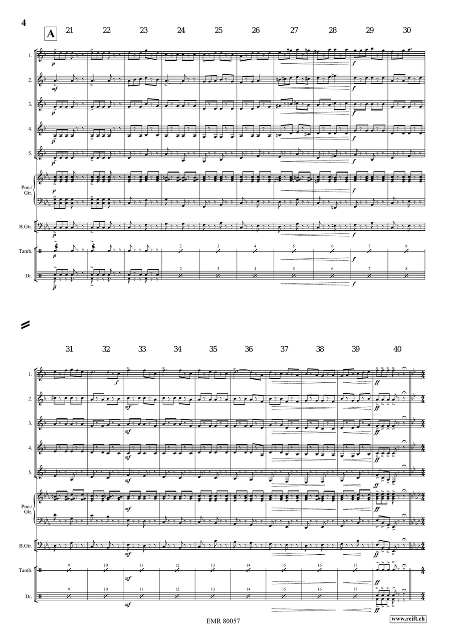 La Casa Della Pasta La Casa Della Pasta Clarinet Quintet scores gallery preview page 5