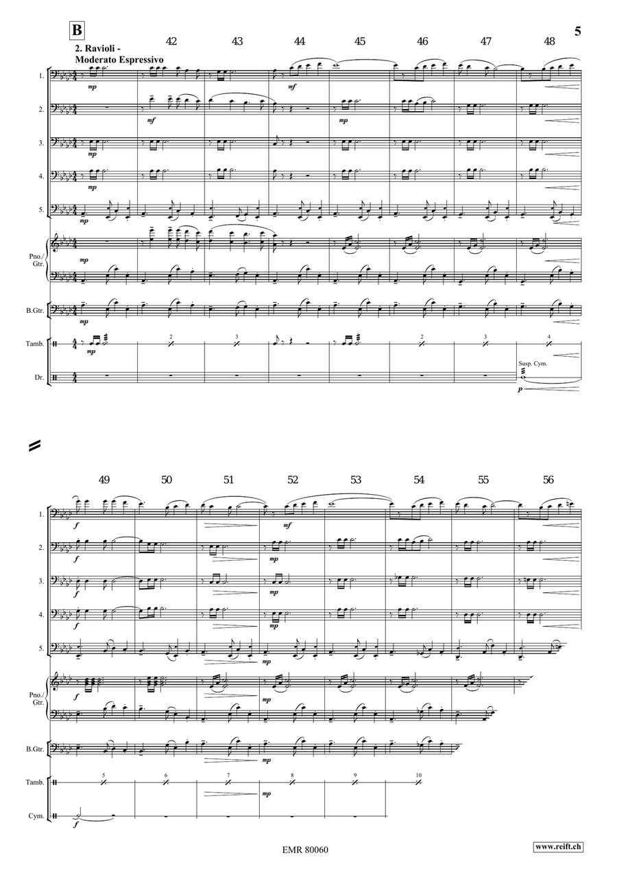 La Casa Della Pasta La Casa Della Pasta Trombone scores gallery preview page 6