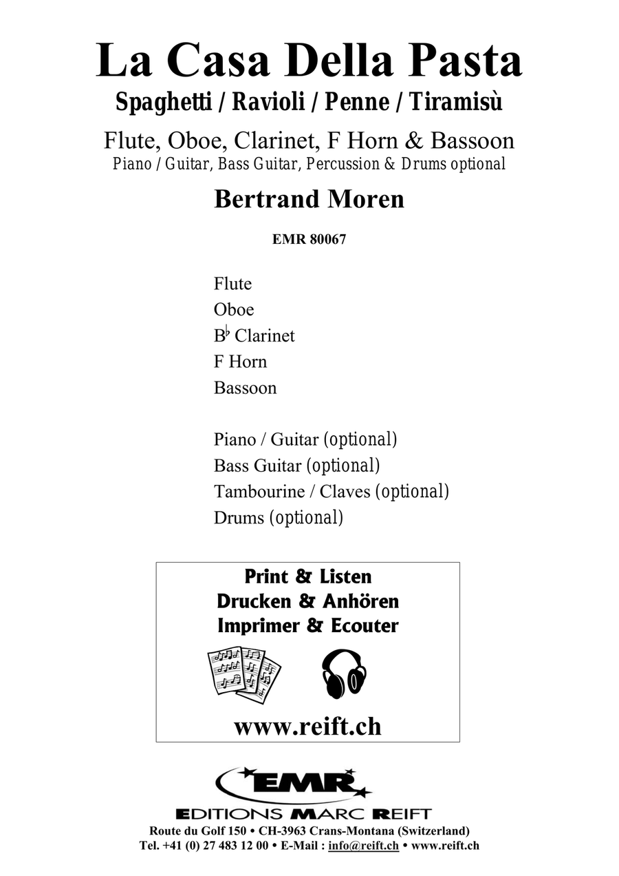 La Casa Della Pasta La Casa Della Pasta Woodwind Quintet scores gallery preview page 2