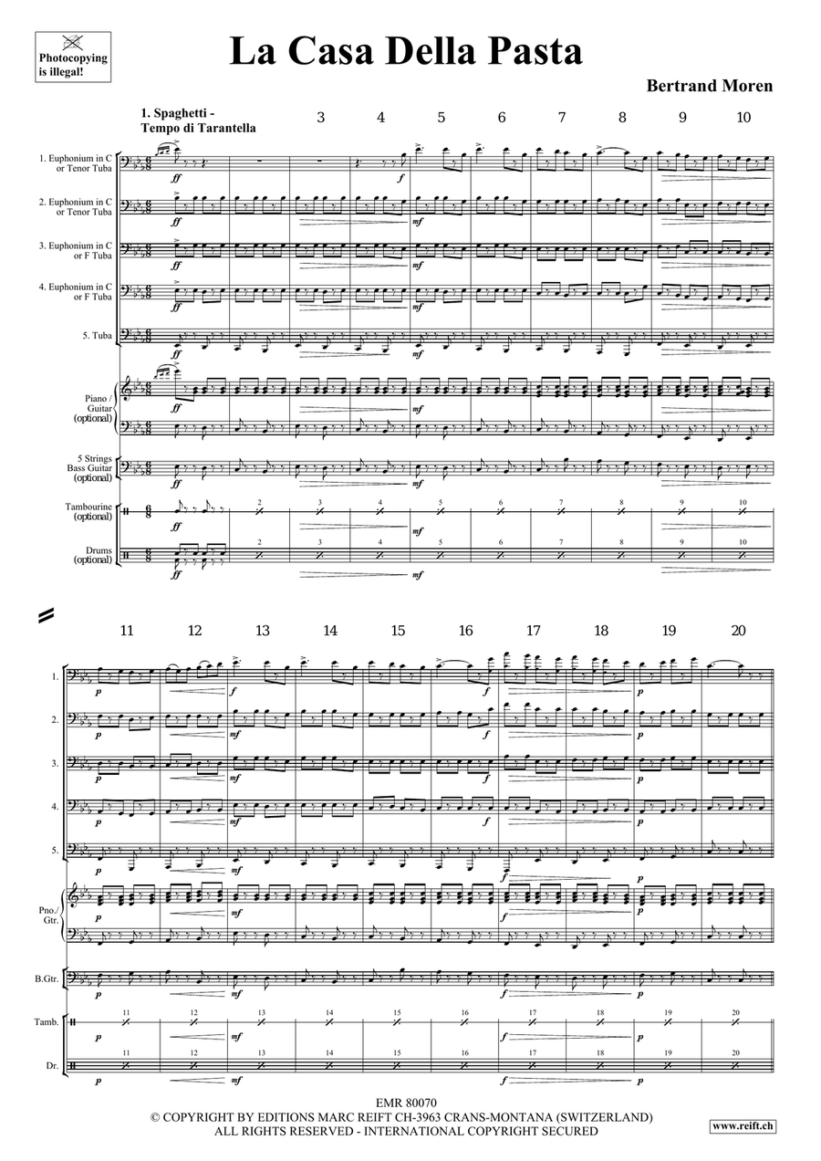 La Casa Della Pasta La Casa Della Pasta Tuba scores gallery preview page 4