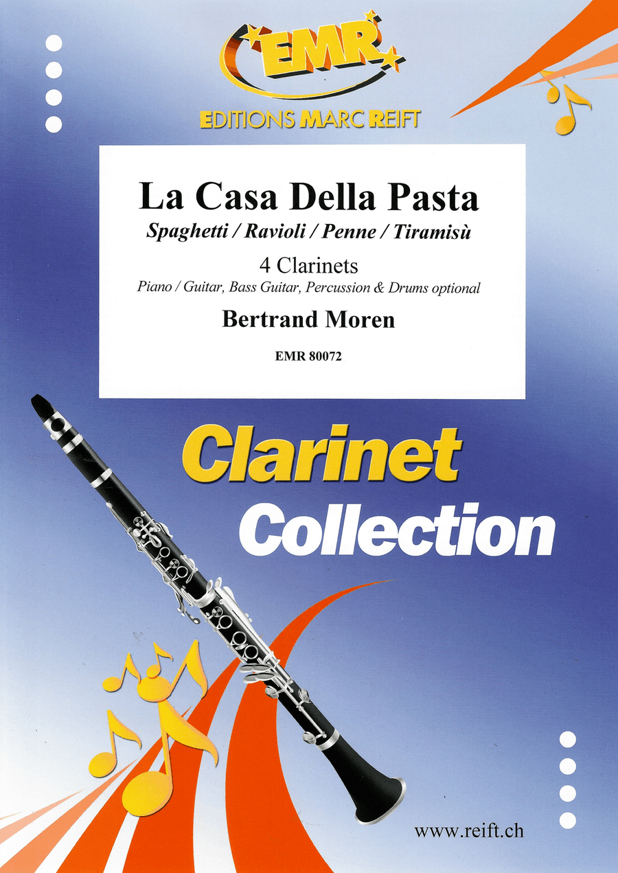 La Casa Della Pasta La Casa Della Pasta Clarinet Quartet scores gallery preview page 1
