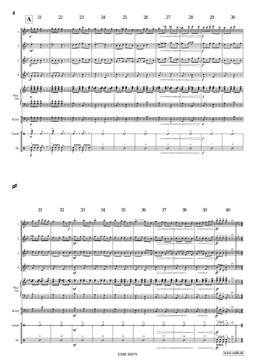 La Casa Della Pasta La Casa Della Pasta Flute Quartet scores gallery preview page 5