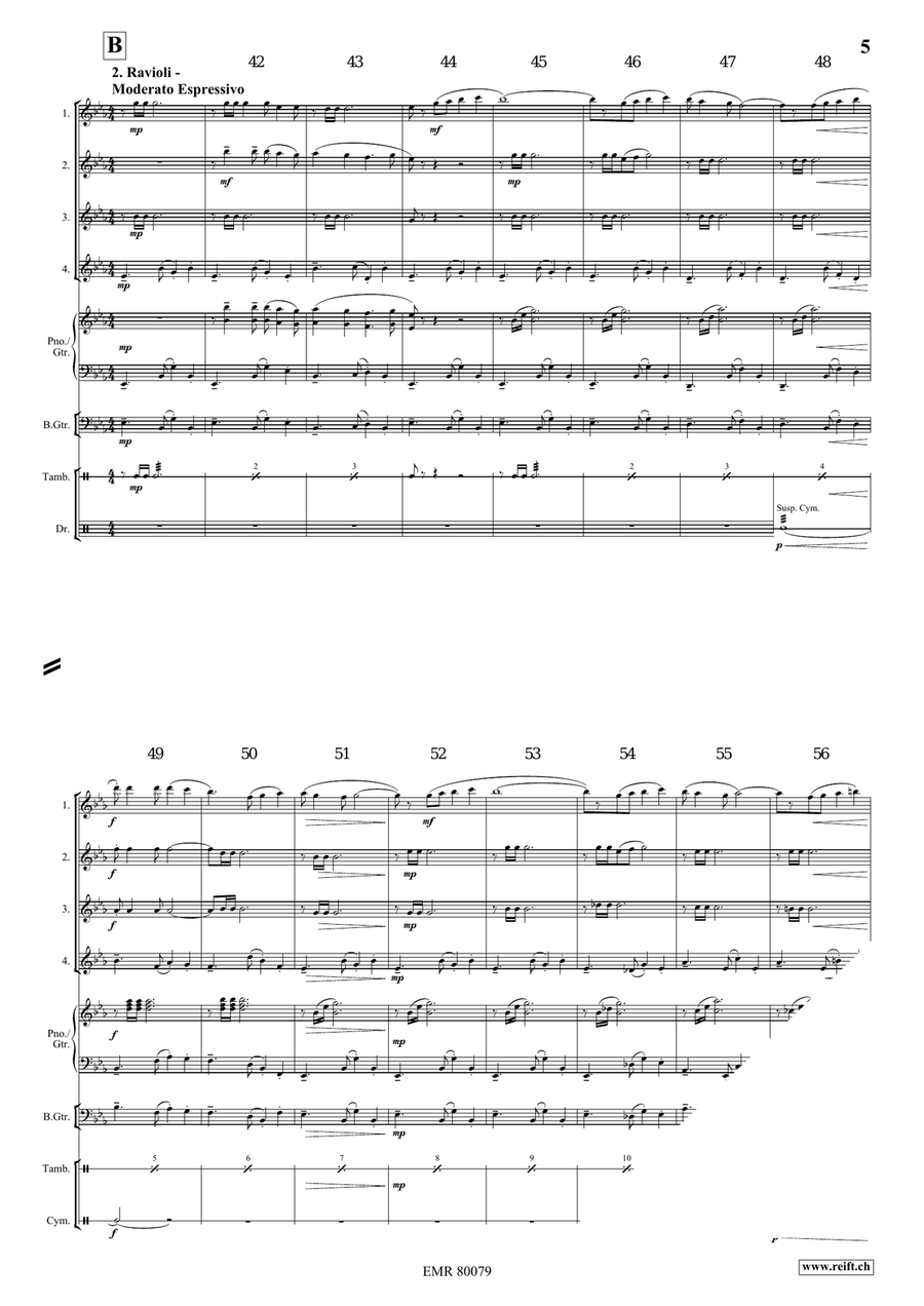 La Casa Della Pasta La Casa Della Pasta Flute Quartet scores gallery preview page 6