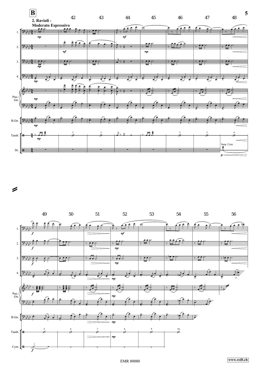 La Casa Della Pasta La Casa Della Pasta Bassoon Quartet scores gallery preview page 6