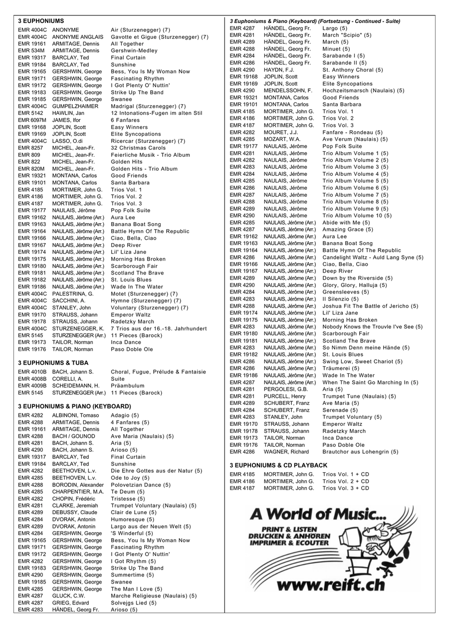 La Casa Della Pasta La Casa Della Pasta Euphonium Quartet scores gallery preview page 7