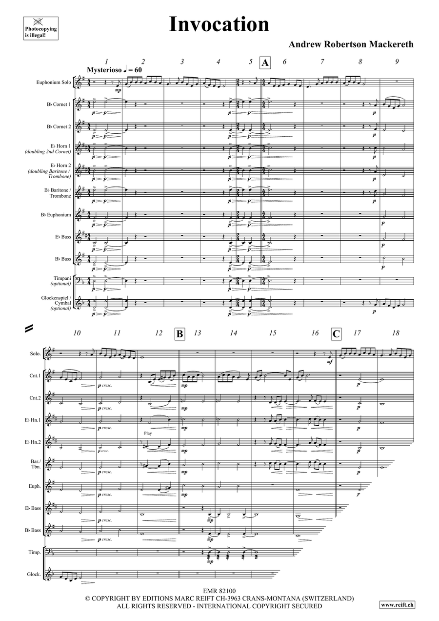 Invocation Invocation Brass Band scores gallery preview page 4