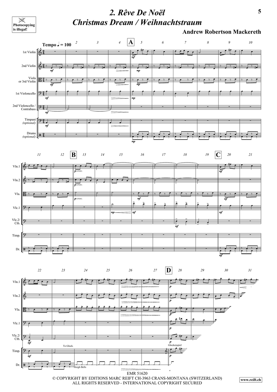 4 Christmas Carols 4 Christmas Carols String Orchestra scores gallery preview page 5