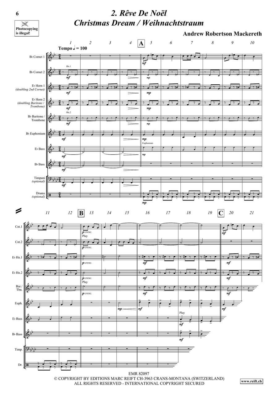4 Christmas Carols 4 Christmas Carols Brass Band scores gallery preview page 5