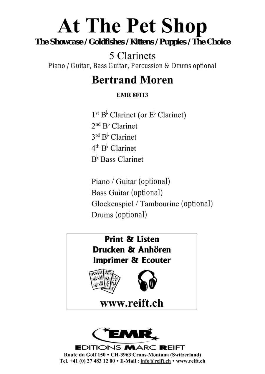 At The Pet Shop At The Pet Shop Clarinet Quintet scores gallery preview page 2