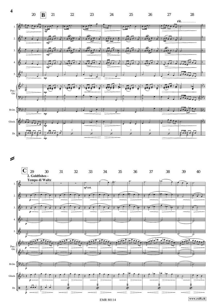 At The Pet Shop At The Pet Shop Saxophone Quintet scores gallery preview page 5