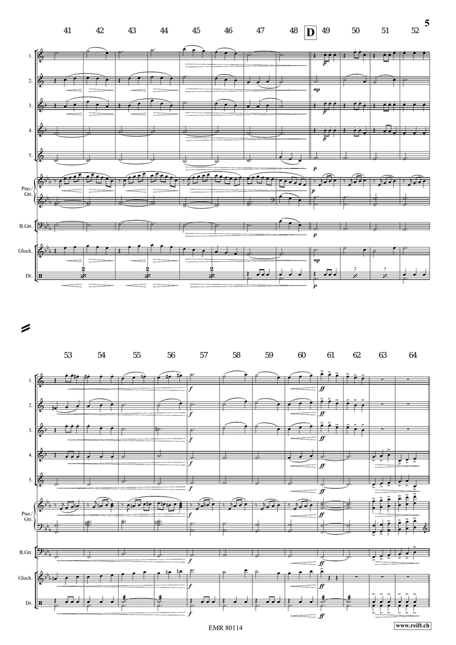 At The Pet Shop At The Pet Shop Saxophone Quintet scores gallery preview page 6