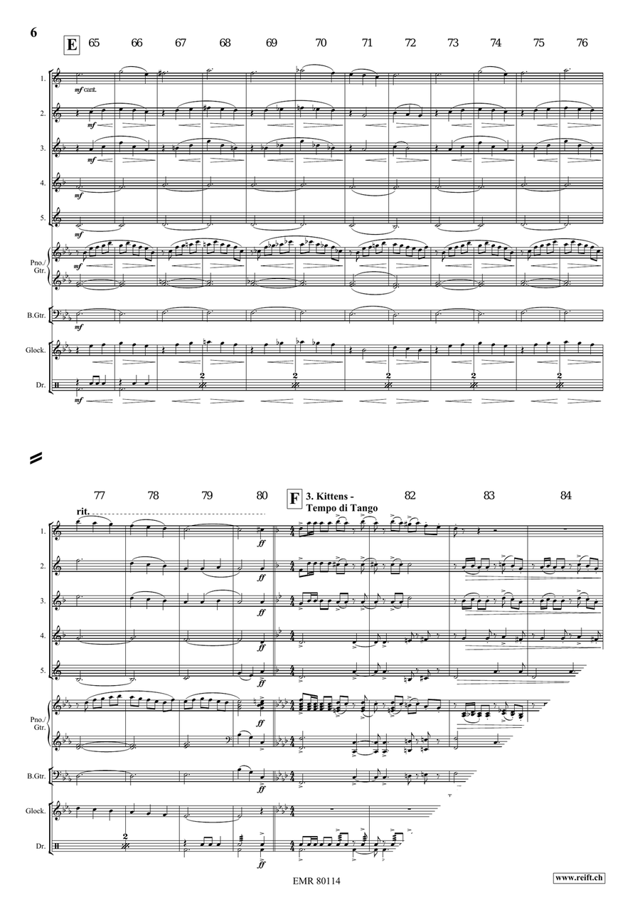 At The Pet Shop At The Pet Shop Saxophone Quintet scores gallery preview page 7