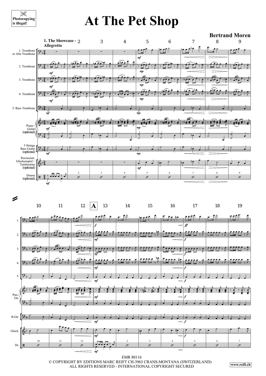 At The Pet Shop At The Pet Shop Trombone scores gallery preview page 4