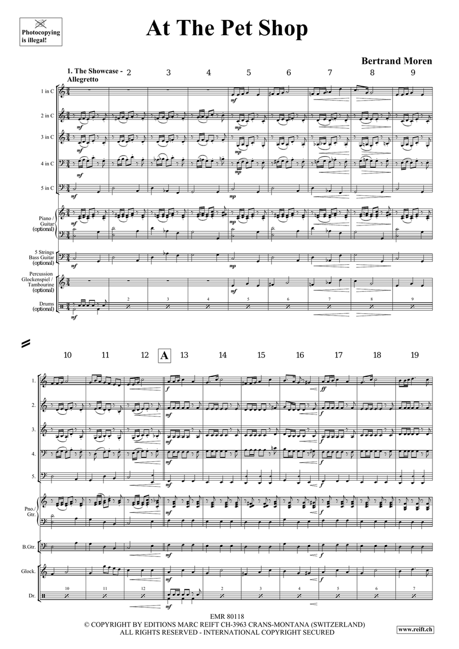 At The Pet Shop At The Pet Shop Brass Quintet scores gallery preview page 4