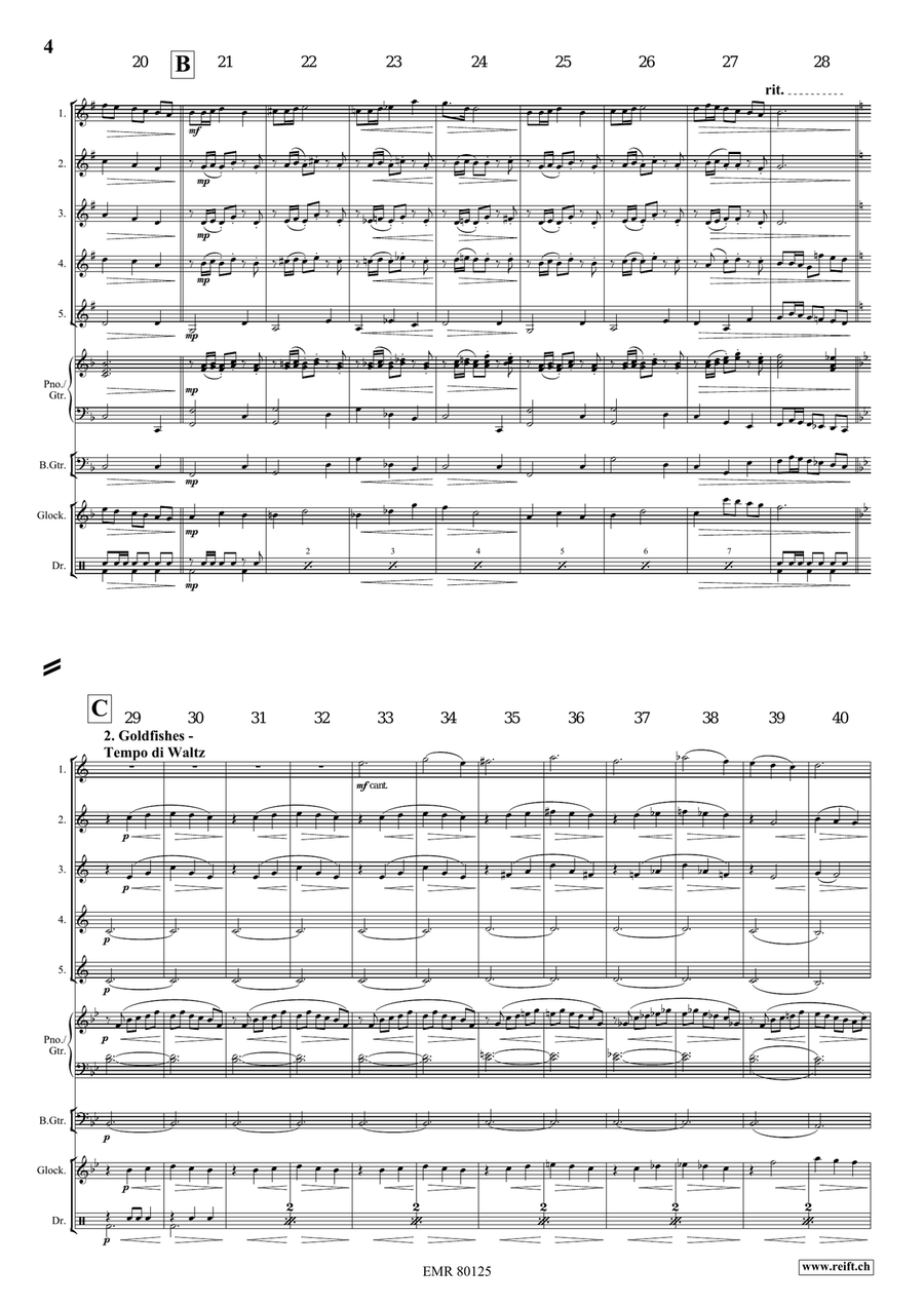 At The Pet Shop At The Pet Shop Euphonium Quintet scores gallery preview page 5