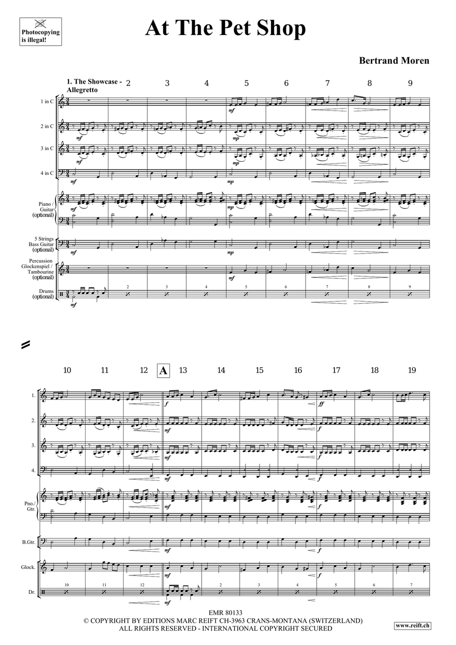 At The Pet Shop At The Pet Shop Brass Quartet scores gallery preview page 4