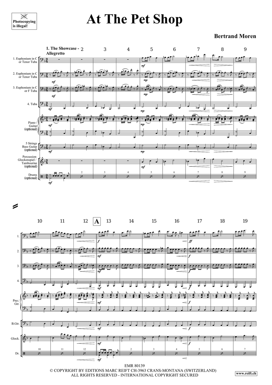 At The Pet Shop At The Pet Shop Tuba Quartet scores gallery preview page 4
