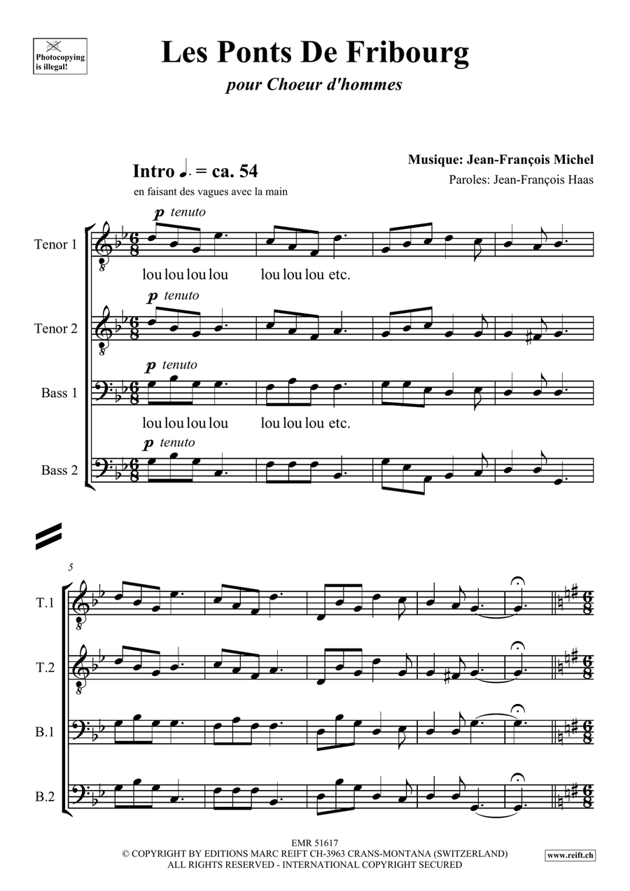 Les Ponts de Fribourg Les Ponts de Fribourg Score scores gallery preview page 4