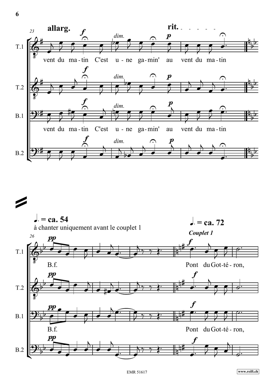 Les Ponts de Fribourg Les Ponts de Fribourg Score scores gallery preview page 7